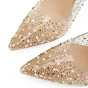 Naiyee Women's High Stiletto Clear Heels for Fashion-forward Style