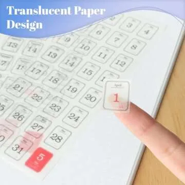 12 Monthly Planner Date Sticker Sheets, 365 Daily Planner Number Stickers, Decorative Planner Sticker Accessories for Customizing Undated Planners, Calendar, Notebooks