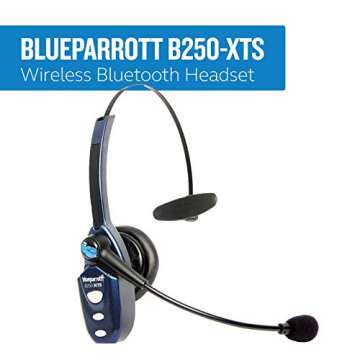 BlueParrott B250-XTS Bluetooth Headset - Noise Cancelling, Versatile