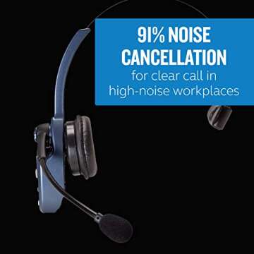 BlueParrott B250-XTS Bluetooth Headset - Noise Cancelling, Versatile