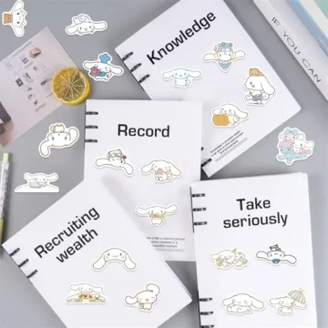 50Pcs Cartoon Dog Sanrio Character Stickers for Crafting