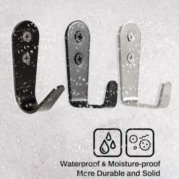 Heavy Duty IBERDE Wall Hooks for Stylish Home Organization