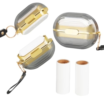 Double Sided Travel Portable Lint Roller - Reusable Mini Sticky Pet Hair Remover