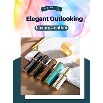 UULANFA Refillable Perfume Bottle Atomizer for Travel,Portable Easy Refillable Perfume Spray Pump Em...