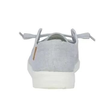 Hey Dude Women's Wendy Chambray Lilac Size 7 | Women’s Shoes | Women’s Lace Up Loafers | Comfortable & Light-Weight