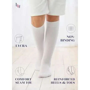 Knee High Socks for Girls Boys & Unisex Little Kids Soft Comfortable Rayon derived from Bamboo Socks...
