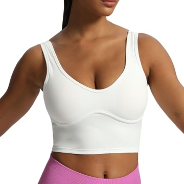 Aoxjox Women's Longline Fitness Sports Bra for Everyday Comfort
