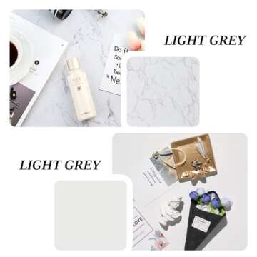 2 PCS Boards Photo Backdrop 2 Marbles Texture for Flat Lay, Food Photography Background 24x24 Inch, ...