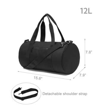 KDWAVE Gym Bag Duffel Bag for Women Men Fitness Sports Bag Workout Adjustable Detachable Shoulder St...