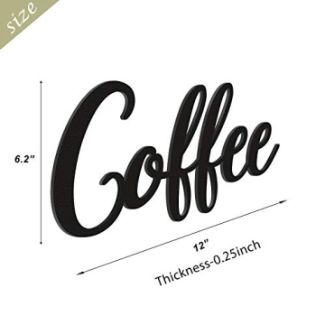 Elegant Coffee Wall Sign for Your Kitchen Decor