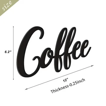 Elegant Coffee Wall Sign for Your Kitchen Decor
