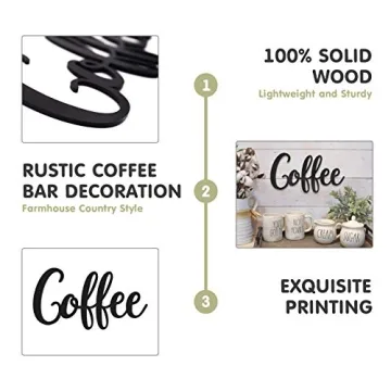 Elegant Coffee Wall Sign for Your Kitchen Decor