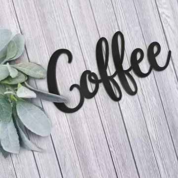 Elegant Coffee Wall Sign for Your Kitchen Decor