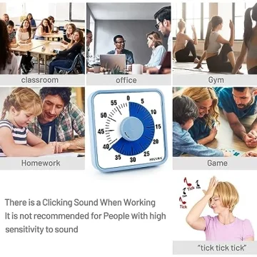 Secura Eco-Friendly Visual Timer No Batteries Needed