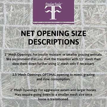 Freedom Feeder Small Mesh Hay Trailer/Mini Net, 1"
