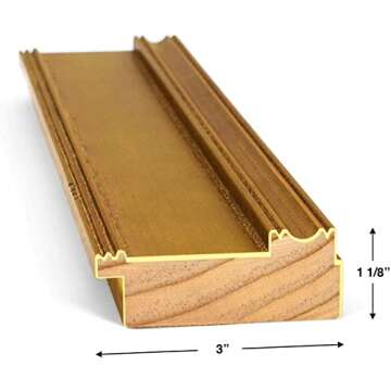 Frame My TV Deco TV Frames - Antique Gold Smart Frame Compatible Only with Samsung The Frame TV (32", Fits 2021-2025)