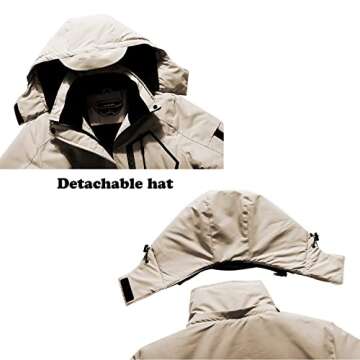 SUOKENI Women's Waterproof Winter Ski Coat for Snow