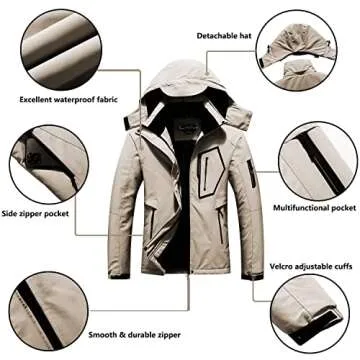 SUOKENI Women's Waterproof Winter Ski Coat for Snow