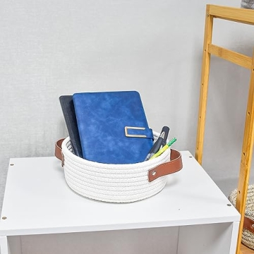 Cute Mini Cotton Rope Storage Basket for Home