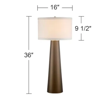 Possini Euro Design Modern Table Lamp 36" Tall Glass