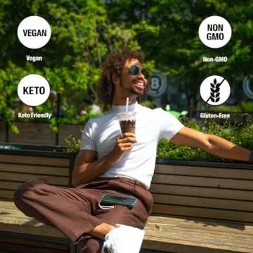 HALO Iced Mocha Latte - Energy Drink Powder – Healthy Coffee Mix for Hydration with Electrolytes, Caffeine, Vitamins and Minerals - 20 Calories - Keto and Low Calorie - 1 x 12 Sticks