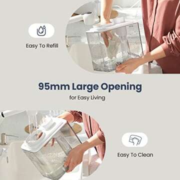 Rbioko 6.5L Humidifier for Large Rooms - Whisper-Quiet Vaporizer