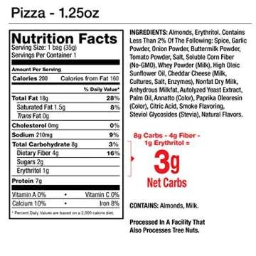 Keto Friendly Legendary Foods Pizza Flavored Almonds 1.25oz