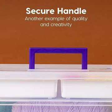 IRIS USA 9.4 Qt Modular Storage Bin with Removable Tray