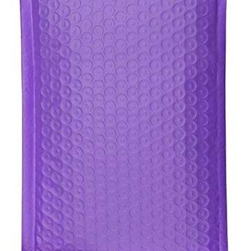 ProLine #5 Extra Wide 10.5x16 inches Purple Poly High Bubble Mailers Padded Envelopes Bubble Mailers (10)