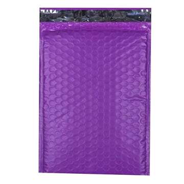 ProLine #5 Extra Wide 10.5x16 inches Purple Poly High Bubble Mailers Padded Envelopes Bubble Mailers (10)