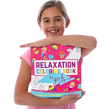GirlZone Relaxation Coloring Book with Unicorns and More