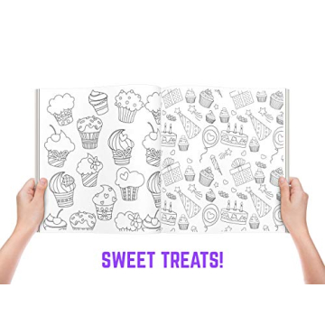 GirlZone Relaxation Coloring Book with Unicorns and More