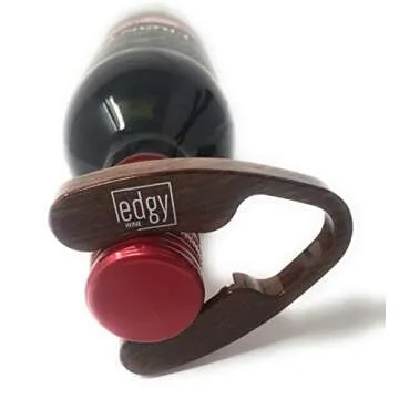 Edgy Wine Premium Wine Foil Cutter With Stunning Foil Engraved Gift Box. Perfect Wine Bottle Opening Accessory For Wine Lovers. Exquisite Wood Grain.
