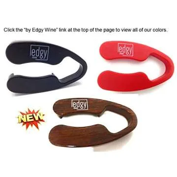 Edgy Wine Premium Wine Foil Cutter With Stunning Foil Engraved Gift Box. Perfect Wine Bottle Opening Accessory For Wine Lovers. Exquisite Wood Grain.