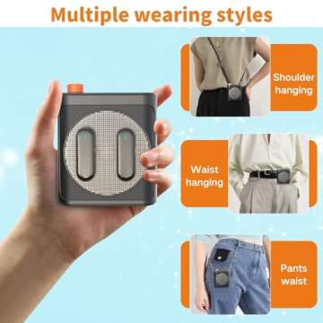 Wireless Voice Amplifier and Lavalier Mic for Teachers