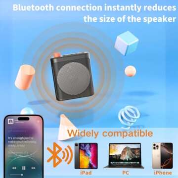 Wireless Voice Amplifier and Lavalier Mic for Teachers