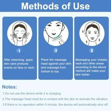 Red-Light-Therapy-for-Face and Neck, Anti-Aging Facial and Neck Massager, Soothing and Relaxing Face Massager Device with 4 Color LED Therapy, Vibration and Thermal Functions for Skin Care (White)