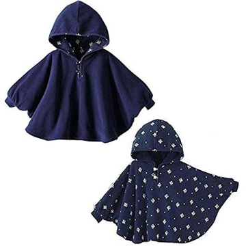 Warm Double-Sided Poncho Coat for Toddlers - TSWRK