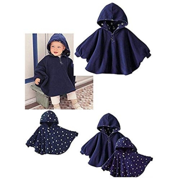 Warm Double-Sided Poncho Coat for Toddlers - TSWRK