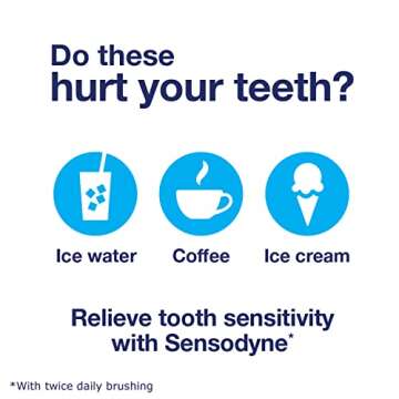 Sensodyne True White Sensitive Teeth Whitening Toothpaste for Stained Teeth, Cavity Prevention and Sensitive Teeth Treatment, Extra Fresh - 3 Ounces (Pack of 3)