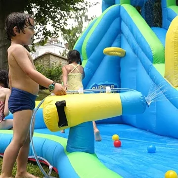 BOUNTECH Inflatable Water Slide for Backyard Summer Fun