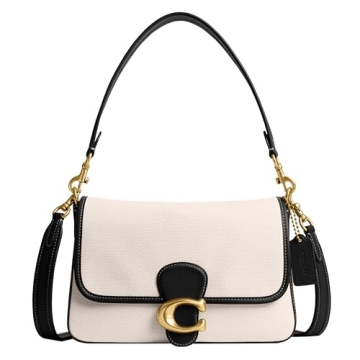 Coach Soft Tabby Bag Salt Stone Black Stylish Versatile