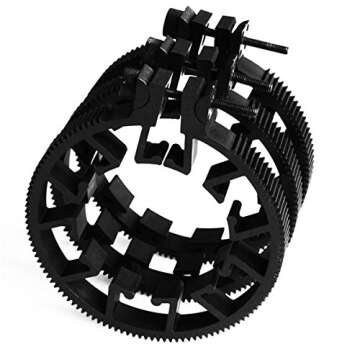 Sunrise Adjustable Follow Focus Gear Ring for DSLR Lens, 3 Pieces Suitable for Lens Sizes Between: 180-220mm, 211-250mm, 241-280mm