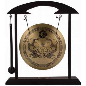 Feng Shui Desktop Gong for Home Office Decor