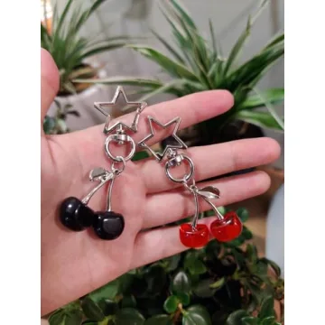 Cute Cherry Keychain for Women and Girls - Kawaii Accessory