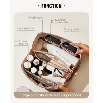 EACHY Travel Makeup Bag for Stylish Organization