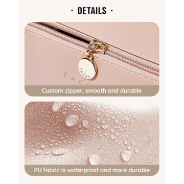EACHY Travel Makeup Bag for Stylish Organization
