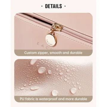 EACHY Travel Makeup Bag for Stylish Organization