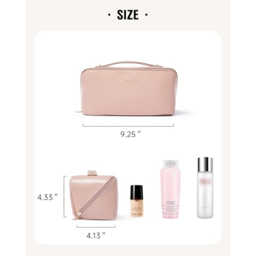 EACHY Travel Makeup Bag for Stylish Organization