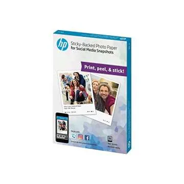 HP Photo Paper for Sticky Backed Social Media Prints